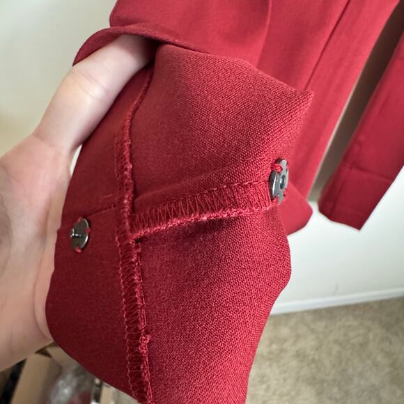 41 Hawthorn Adjustable Hem Pants Merlot Red NWT Women’s Size 4 Regular Fit - Picture 4 of 10